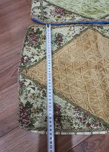 Kadife Çok Renkli Pastel Yastık Kılıfı - Görsel 6