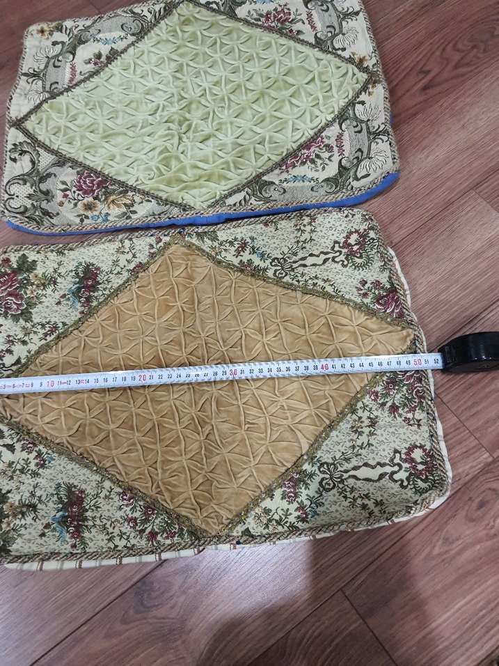 Kadife Çok Renkli Pastel Yastık Kılıfı - Görsel 3