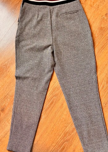 Koton Gri Regular Fit Midi Kumaş Pantolon