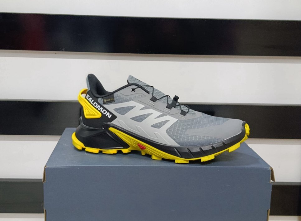 Salomon Gri-Sarı Erkek Spor Outdoor Ayakkabı - Görsel 2