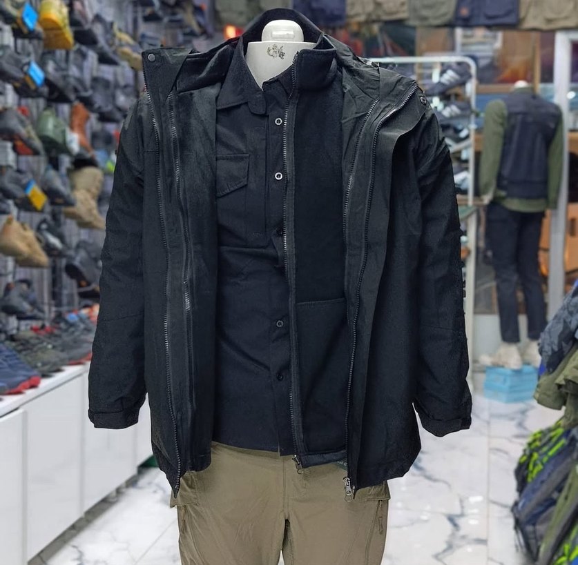 Columbia Siyah Fermuarlı Erkek Mont - Görsel 5