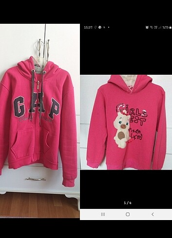 Iki adet sweatshirt 