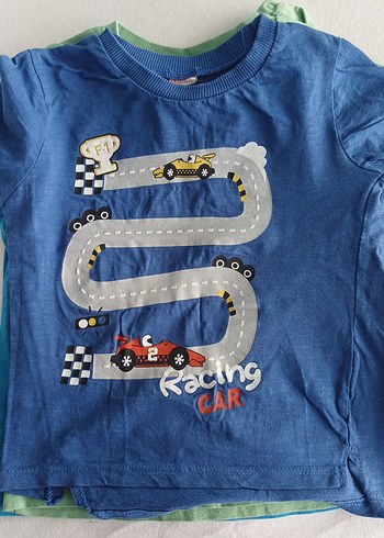 Erkek Çocuk Renkli Baskılı Kısa Kollu Tişört - Görsel 4