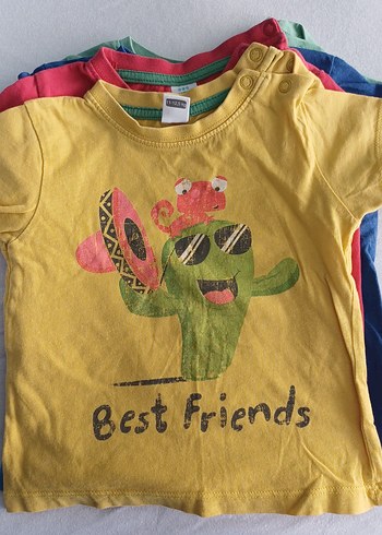 Erkek Çocuk Renkli Baskılı Kısa Kollu Tişört - Görsel 6