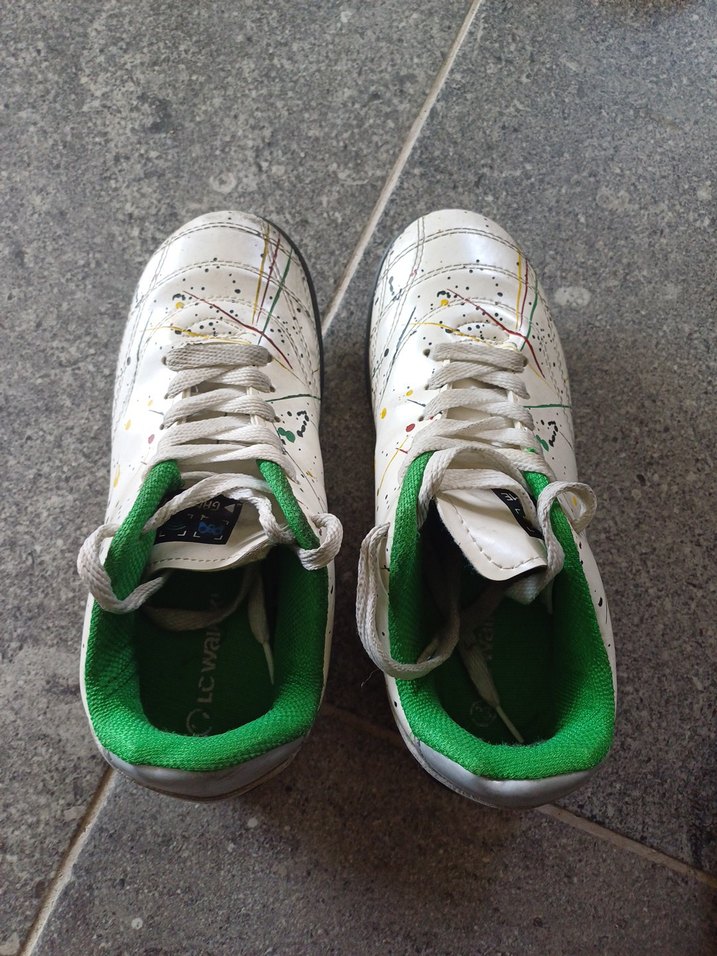 Krampon/Beyaz Renkli Bağcıklı Spor Ayakkabı - Görsel 2