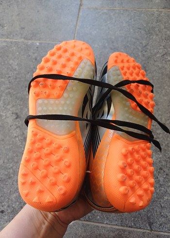 Krampon/Gri Erkek Çocuk Spor Ayakkabı Velcro - Görsel 3