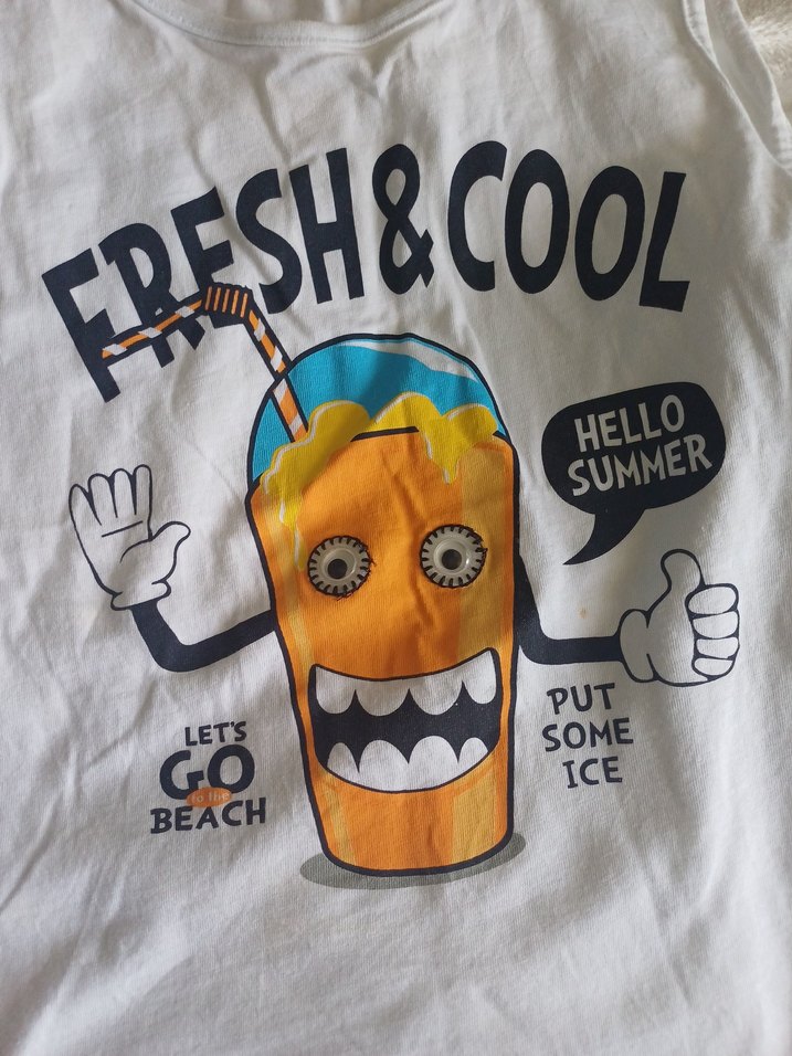 Erkek Çocuk Renkli Tie-Dye Şort ve Baskılı Tişört - Görsel 3