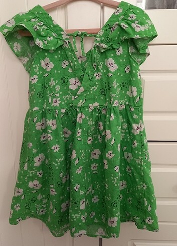 5 Yaş Beden yeşil Renk Zara elbise 