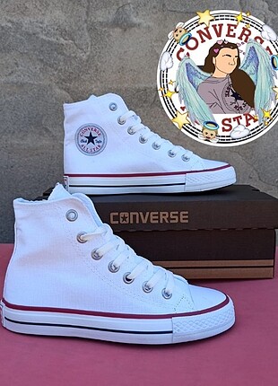 37 numara Beyaz A kalite ayakkabı Converse