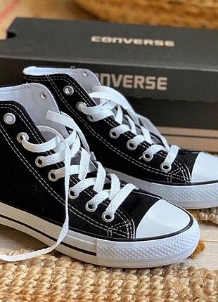 38 numara siyah A kalite ayakkabı Converse 