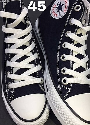 45 numara siyah A kalite ayakkabı Converse