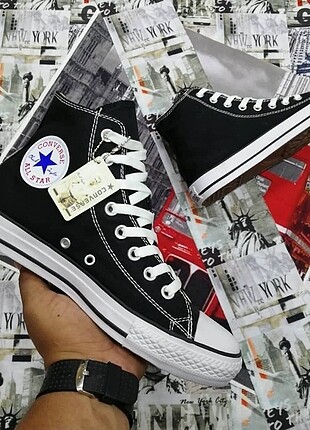 37 numara siyah A kaliteli ayakkabı Converse 