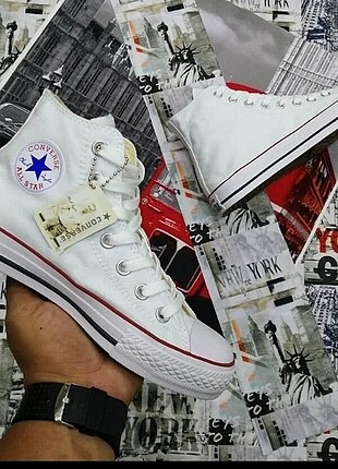 37 numara Beyaz Converse unisex