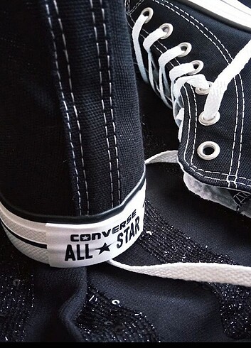 37 Beden 37 numara siyah Converse sıfır ürün