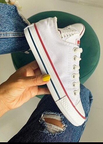 36 numara Beyaz Converse sıfır ürün 