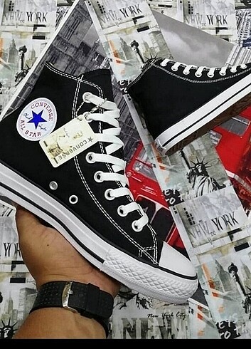 39 numara siyah Converse sıfır ürün