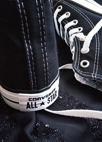 Diğer 38 numara siyah Converse sıfır ürün 