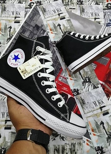 39 numara siyah Converse sıfır ürün 