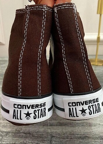 39 Beden 39 numara koyu kahverengi Converse all Star sıfır ürün 