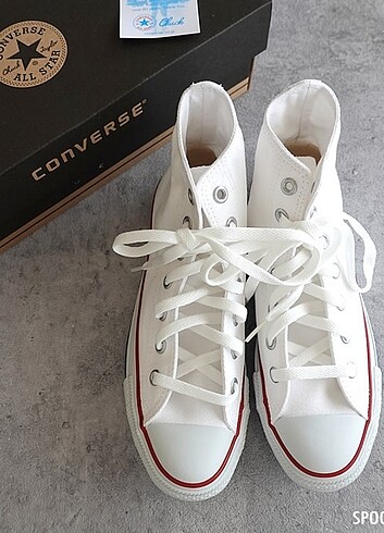 38 numara Beyaz Converse sıfır ürün 