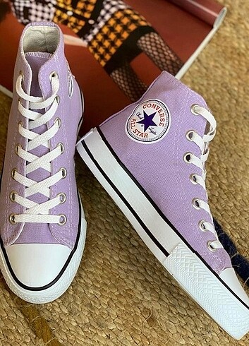 37 numara lila Converse all Star sıfır ürün 