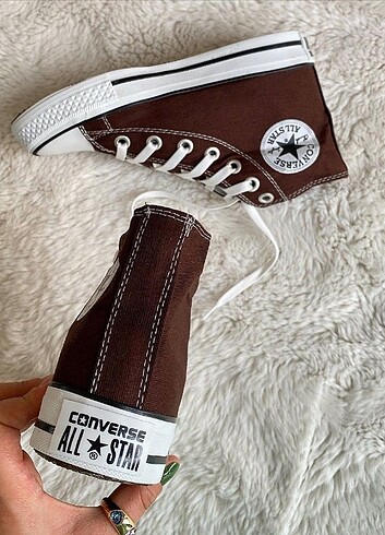 36 numara koyu kahverengi converse all star 