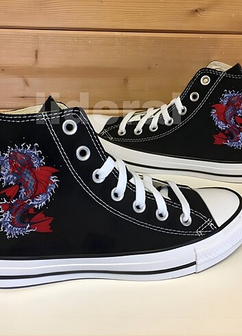 Diğer 34 Numara siyah Converse balık sırtı