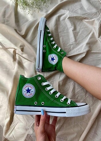 40 Beden 40 numara yeşil Converse all star 