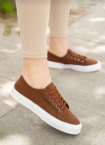 Superga 39 Numara acı kahverengi keten rahat Spor ayakkabı Superga 