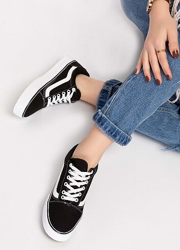 38 Numara siyah Vans old school sıfır ürün 