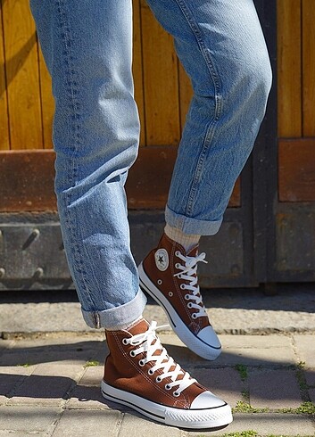 39 Beden 39 Numara acı kahverengi converse all star sıfır ürün