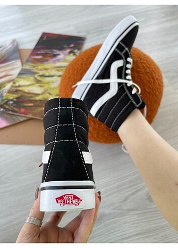 38 Beden 38 Numara siyah bilekli Vans old school