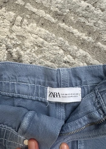 36 Beden Zara Mini Denim Şort