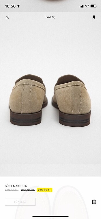 38 Beden Zara makosen loafer