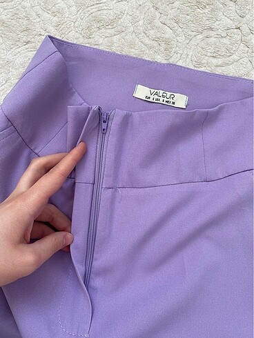 xs Beden Lila kumaş pantolon