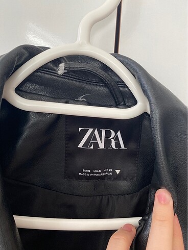 Zara Zara oversize siyah deri ceket