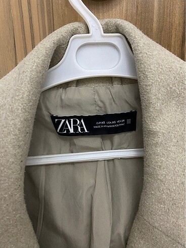 Zara Zara bej krem kaban