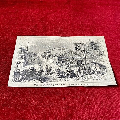 Diğer ANTİKA 1876 BASKI OSMANLI GRAVÜR