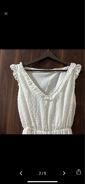 Topshop Beyaz elbise