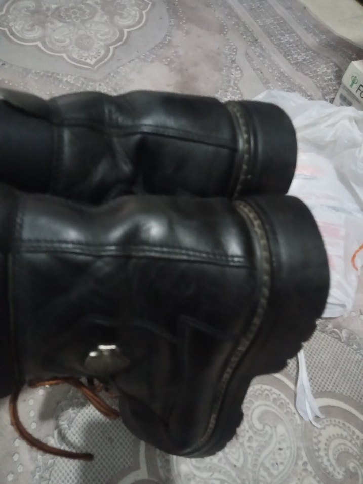 Harley Davidson Siyah Deri Biker Erkek Botları - Görsel 4