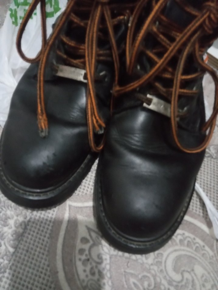 Harley Davidson Siyah Deri Biker Erkek Botları - Görsel 5