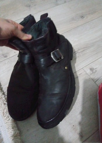 Kahverengi Deri Tokalı Erkek Bot - Görsel 2