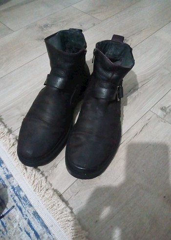 Kahverengi Deri Tokalı Erkek Bot - Görsel 7