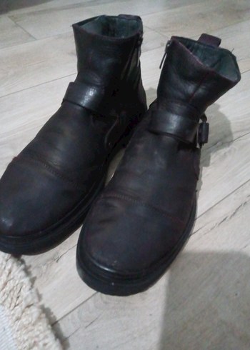 Kahverengi Deri Tokalı Erkek Bot - Görsel 8