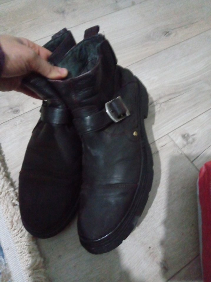 Kahverengi Deri Tokalı Erkek Bot - Görsel 2