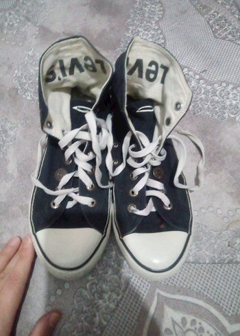 Levis Levi S Siyah Beyaz Bagcikli Sneaker
