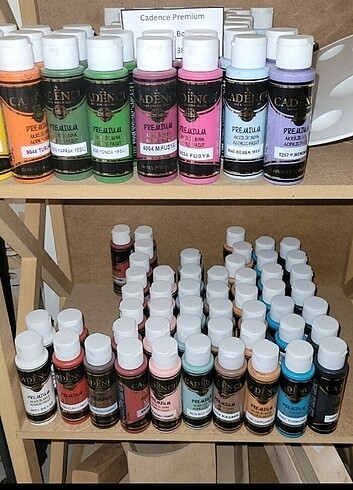 6 adet 70 ml akrilik Boya 