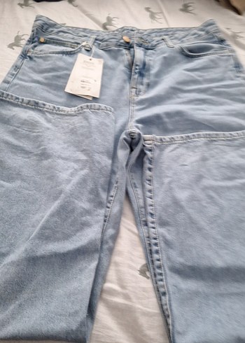 Gri Midi Boy Rahat Kesim Kadın Kot Pantolon