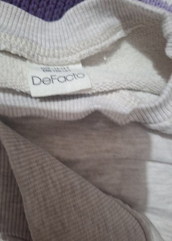 Gri Kız Sweatshirt ve Eşofman Takımı - Görsel 4