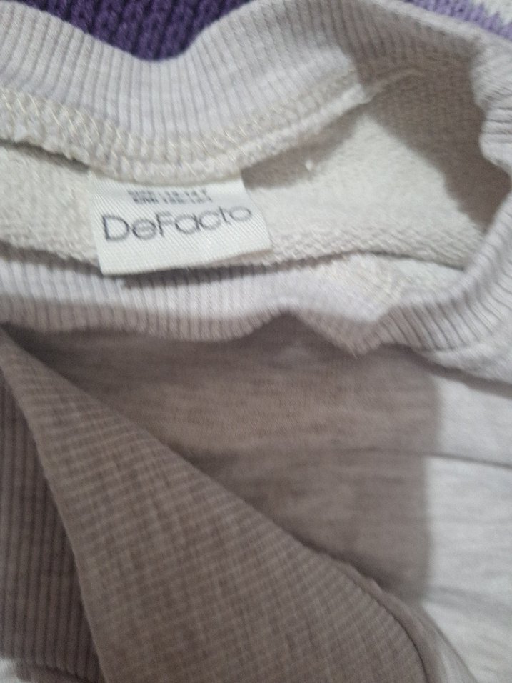 Gri Kız Sweatshirt ve Eşofman Takımı - Görsel 4